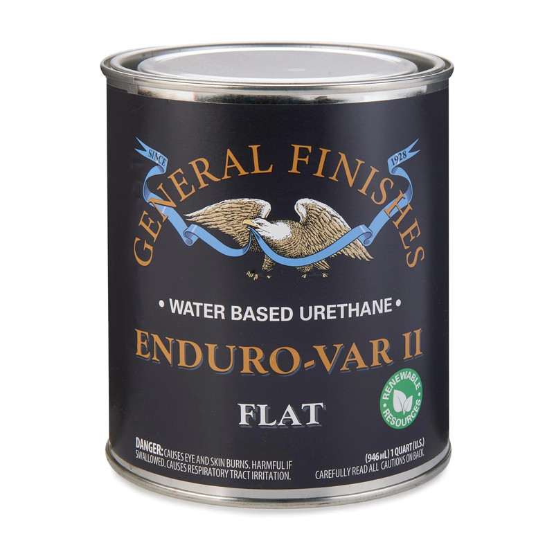 Enduro Var II Water Based Urethane Varnish - Sheen:Flat - Size:1 Quart